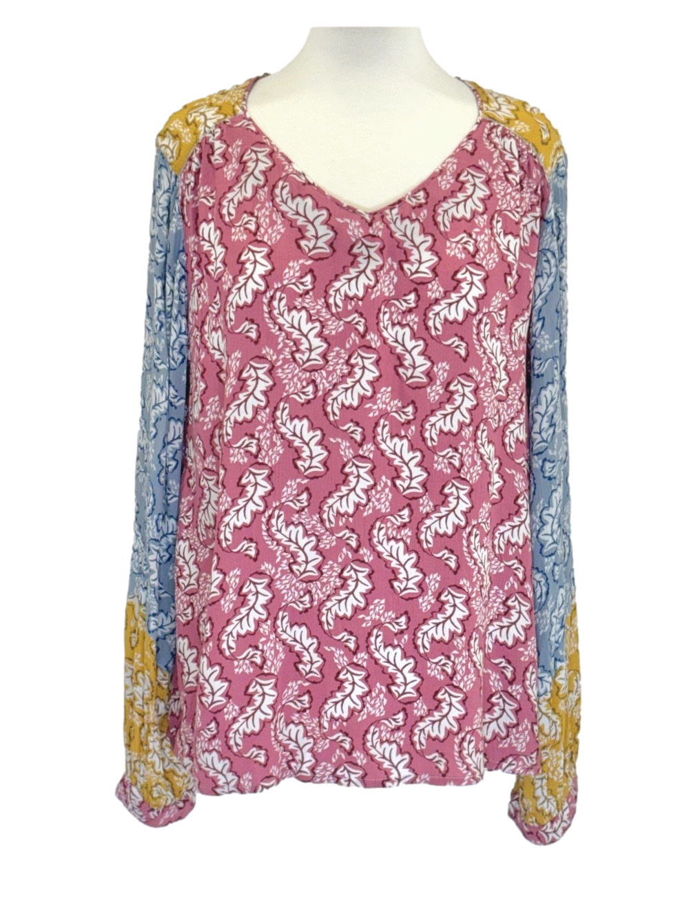 White Stuff leaf-print blouse